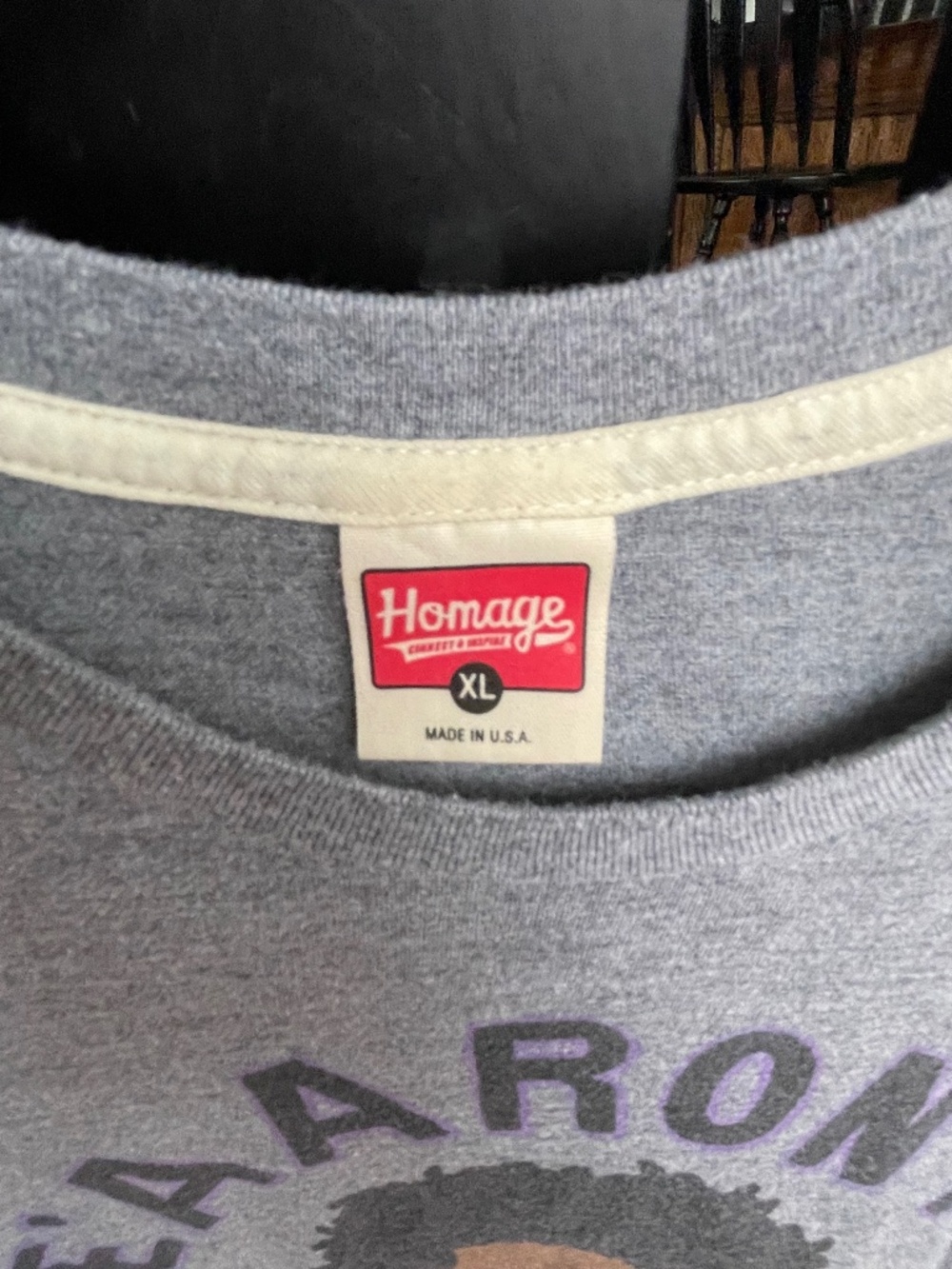 Homage T NBA's De'Aaron Fox "Swipa", Grey, XL - Picture 2 of 4